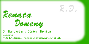 renata domeny business card